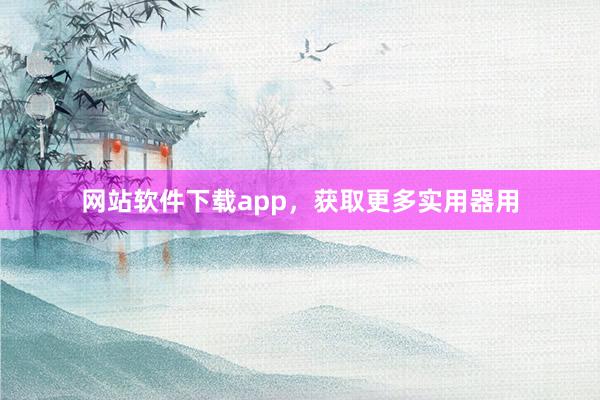 网站软件下载app，获取更多实用器用